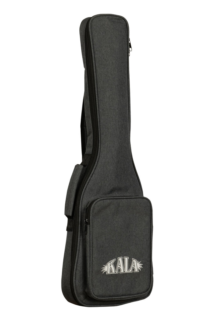 The bag that comes with Solid Body Electric Striped Ebony Tenor Ukulele is shown