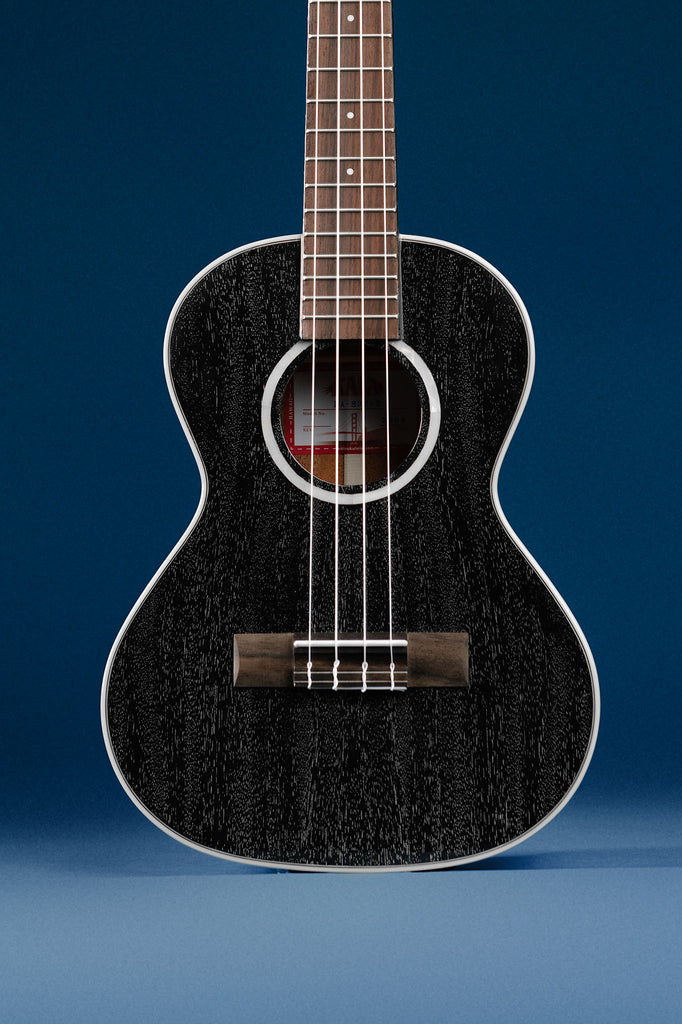 All Solid Salt & Pepper Doghair Mahogany Tenor Ukulele