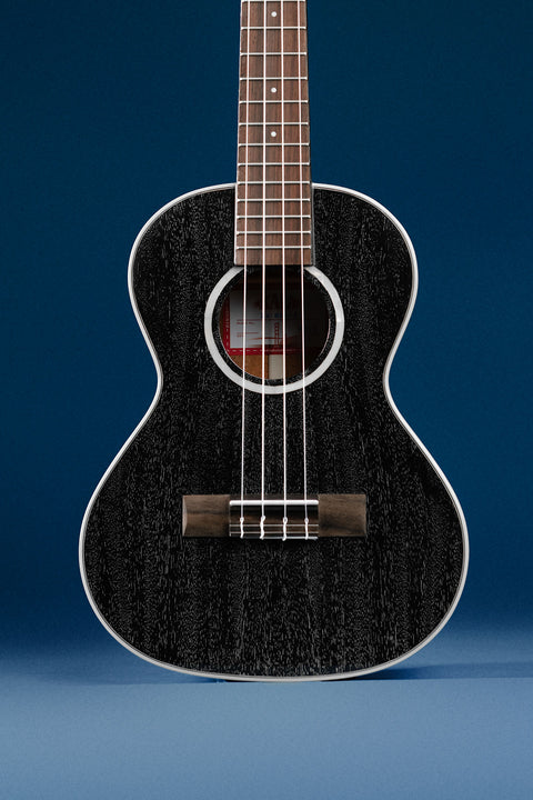 All Solid Salt & Pepper Doghair Mahogany Tenor Ukulele