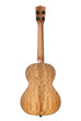 A Curly Mango Tenor Ukulele shown at a back angle