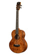 A Contour All Solid Gloss Acacia Baritone Ukulele w/ Bag shown at a left angle