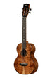 A Contour All Solid Gloss Acacia Tenor Ukulele w/ Bag shown at a left angle