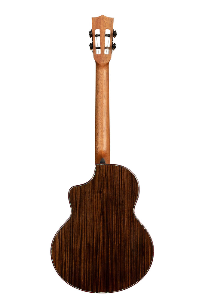 BLEM - Contour Deluxe All Solid Gloss Spruce Rosewood Baritone Ukulele w/ Cutaway and Bag