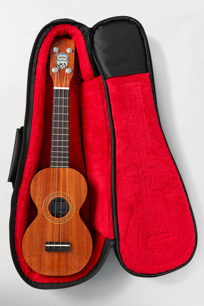 Pan Pacific All Solid Mahogany Figure 8 Soprano Ukulele with Bag