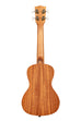 A Gardenia Mahogany Concert Ukulele shown at a back angle