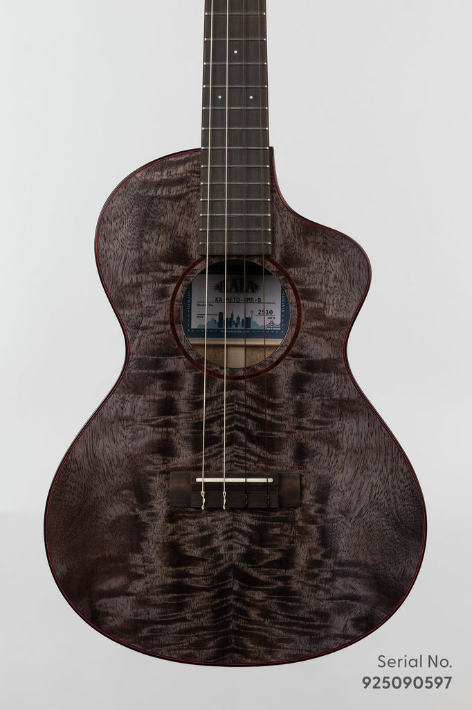 Metropolitan Deluxe Black Night Mango Baritone Ukulele