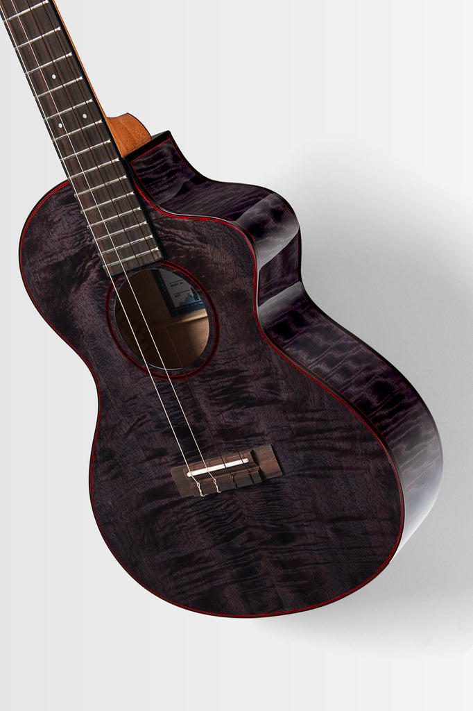 Metropolitan Deluxe Black Night Mango Baritone Ukulele