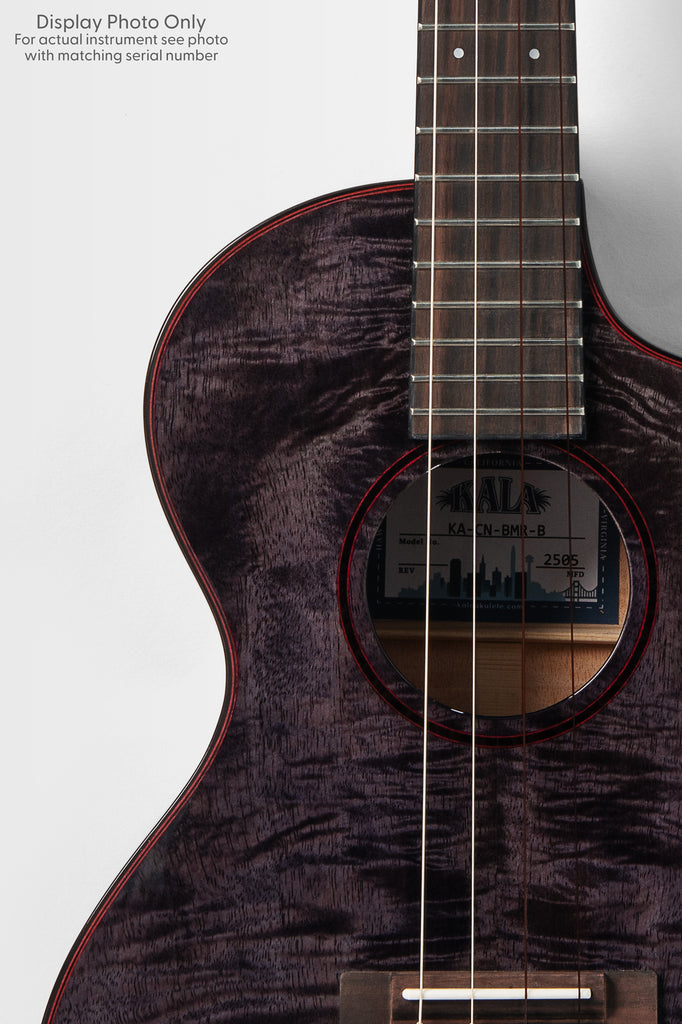 Metropolitan Deluxe Black Night Mango Baritone Ukulele