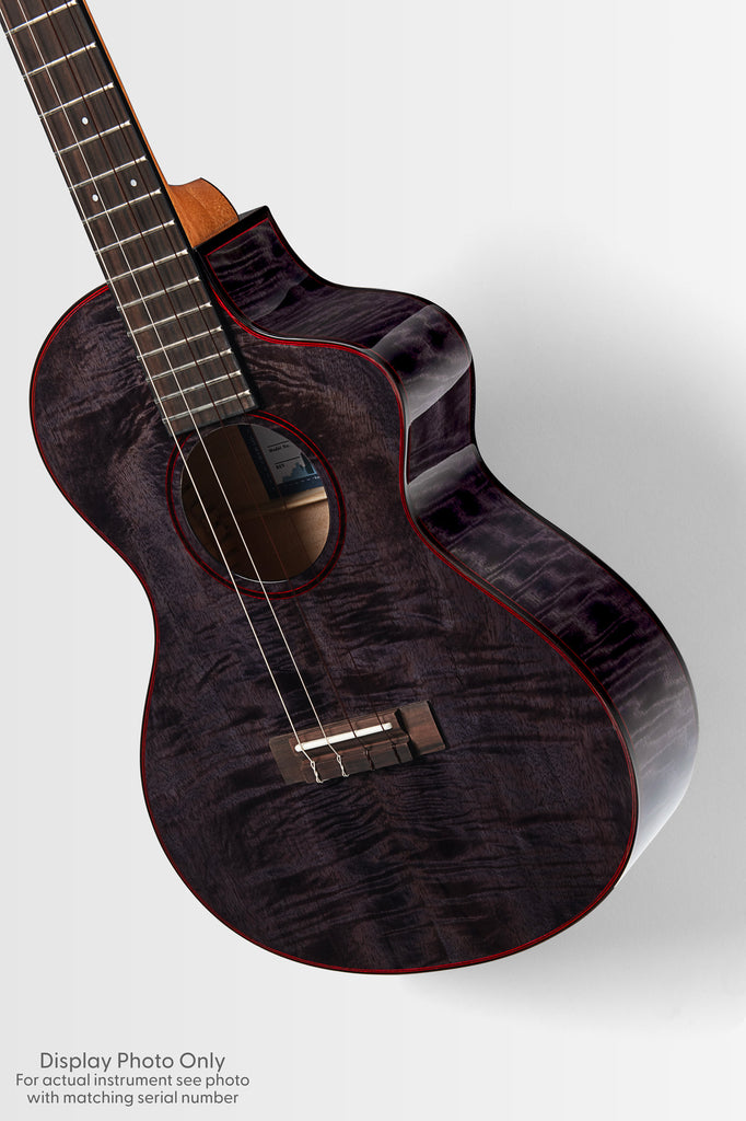 Metropolitan Deluxe Black Night Mango Baritone Ukulele