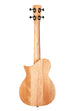 A Revelator® Night Owl Mango Tenor Ukulele shown at a back angle