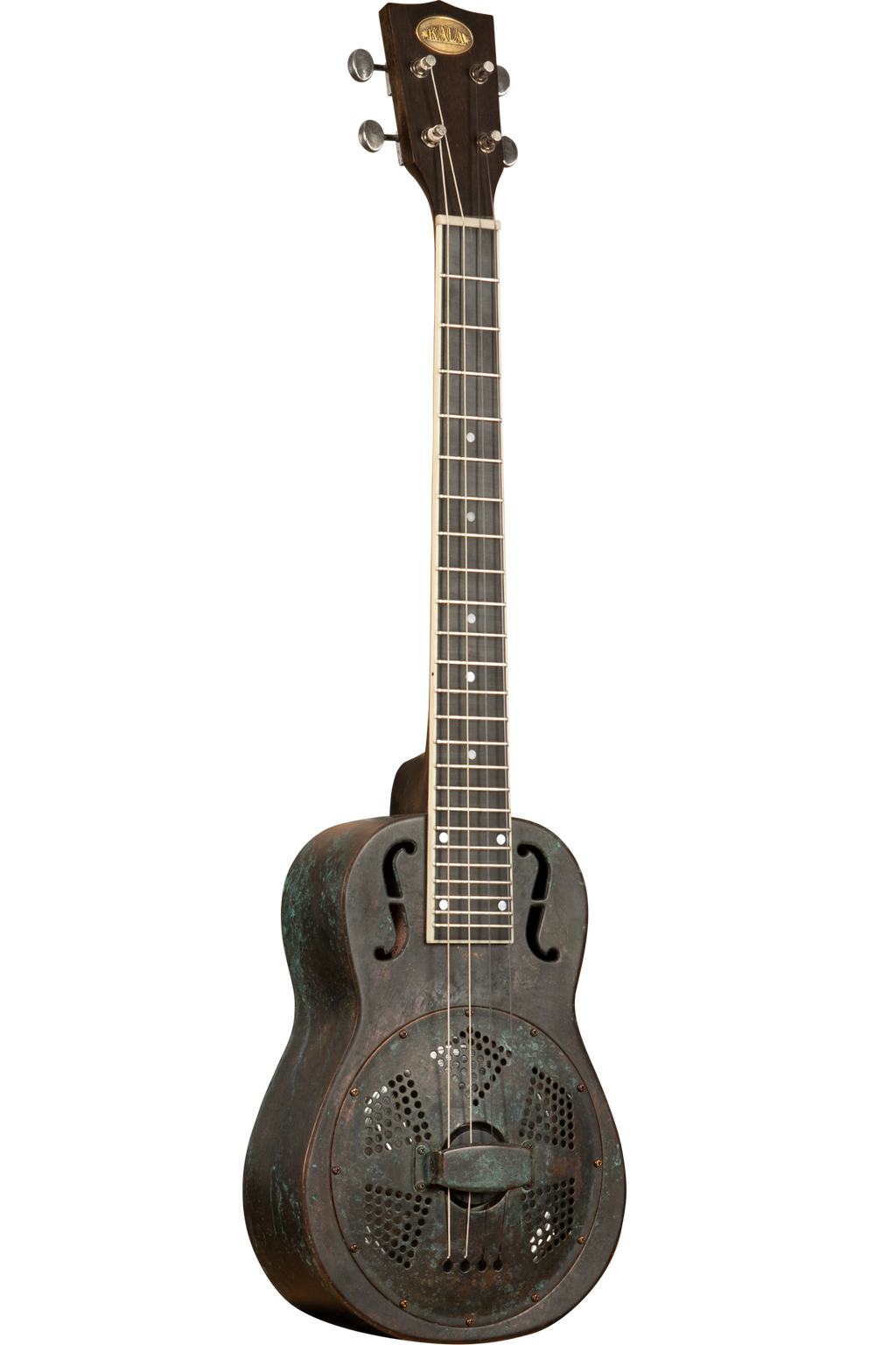 Antique Copper Baritone Resonator Ukulele with Pickup