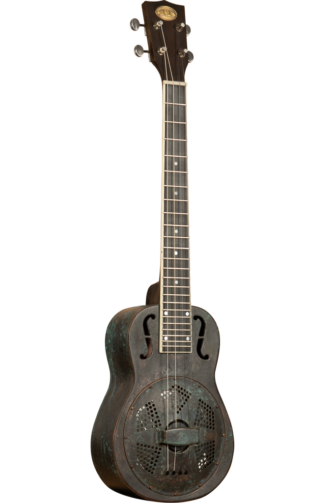 Antique Copper Baritone Resonator Ukulele with Pickup