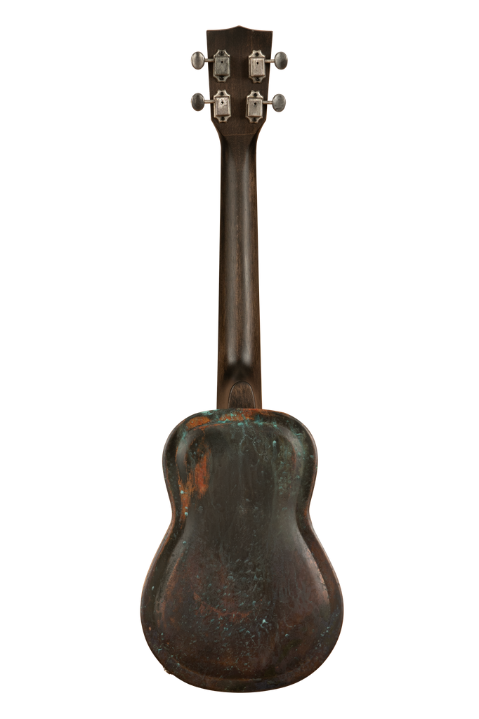 Antique Copper Tenor Resonator Ukulele with Pickup