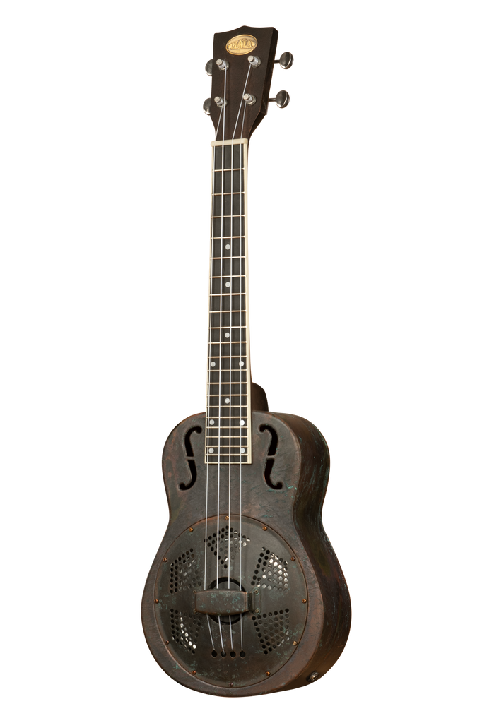 Antique Copper Tenor Resonator Ukulele with Pickup