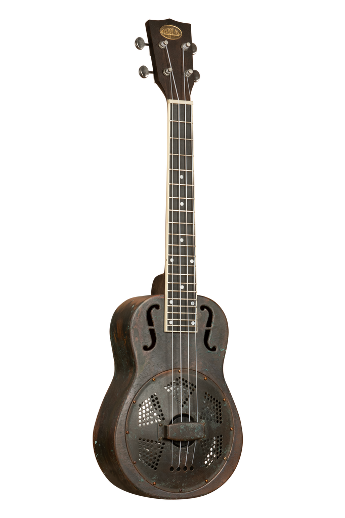 Antique Copper Tenor Resonator Ukulele with Pickup