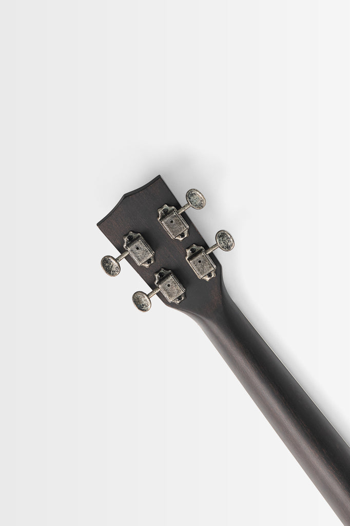 Matte Black Baritone Resonator Ukulele with Bag