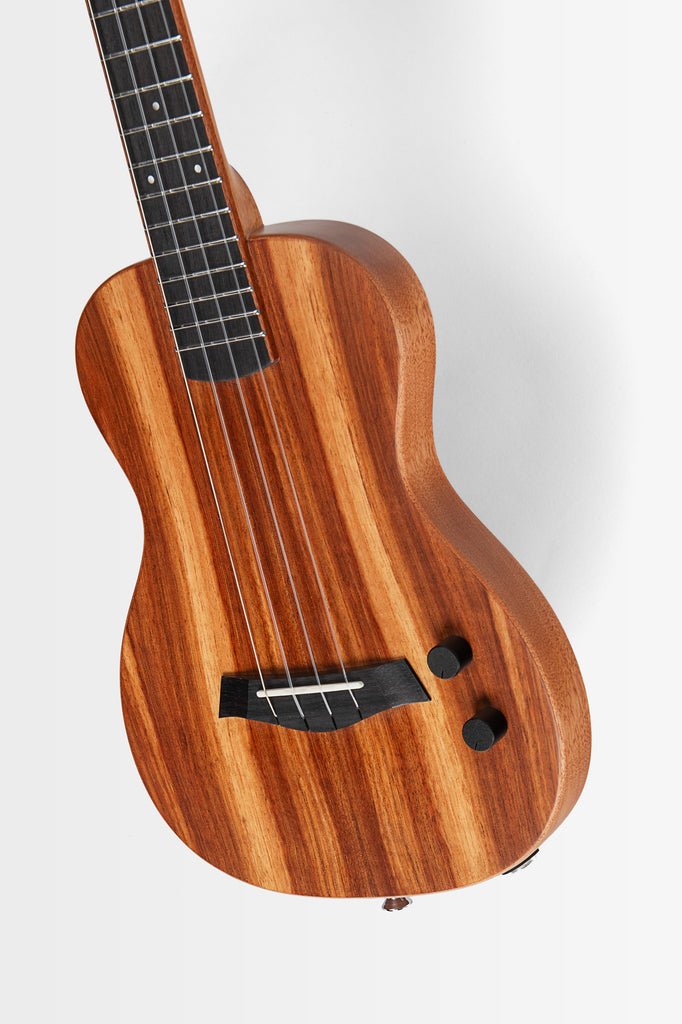 Solid Body Electric Acacia Tenor Ukulele