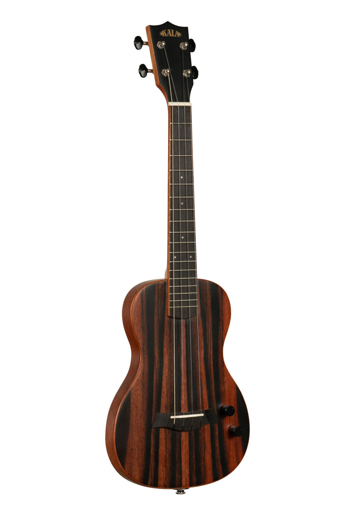 Solid Body Electric Striped Ebony Tenor Ukulele