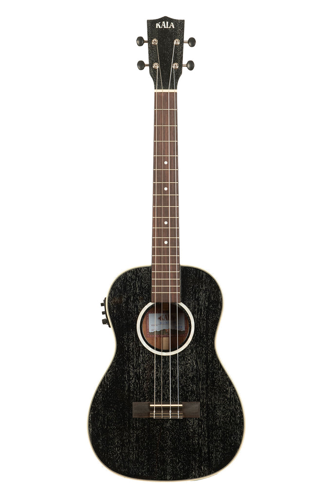 All Solid Salt & Pepper Doghair Mahogany Baritone Ukulele
