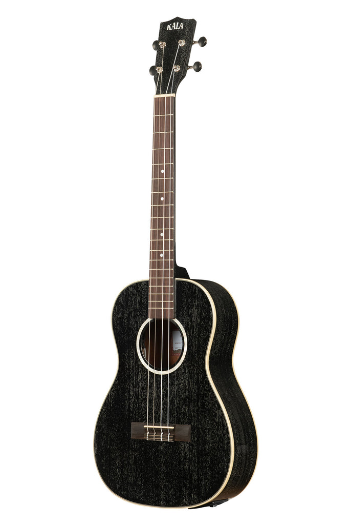 All Solid Salt & Pepper Doghair Mahogany Baritone Ukulele