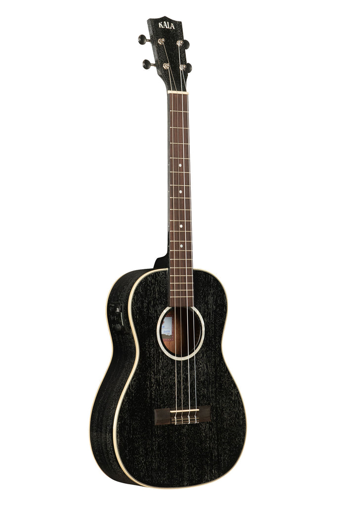 All Solid Salt & Pepper Doghair Mahogany Baritone Ukulele