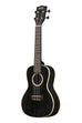 A All Solid Salt & Pepper Doghair Mahogany Concert Ukulele shown at a left angle