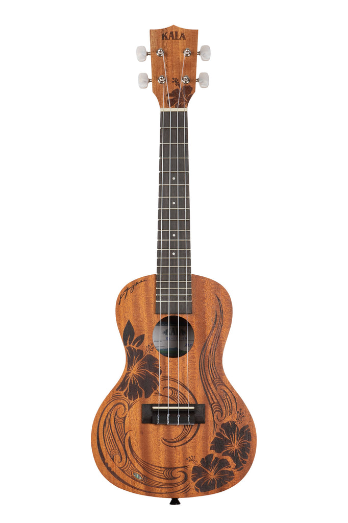 A Unity Mahogany Concert Ukulele shown at a front angle