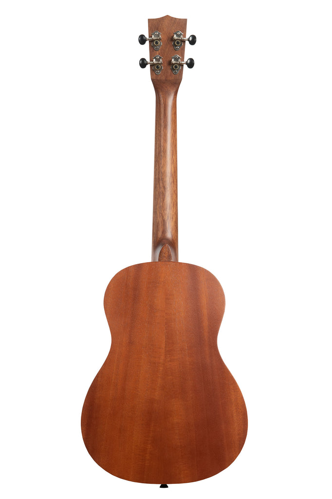 A Kala Learn To Play Ukulele Baritone Starter Kit shown at a back angle