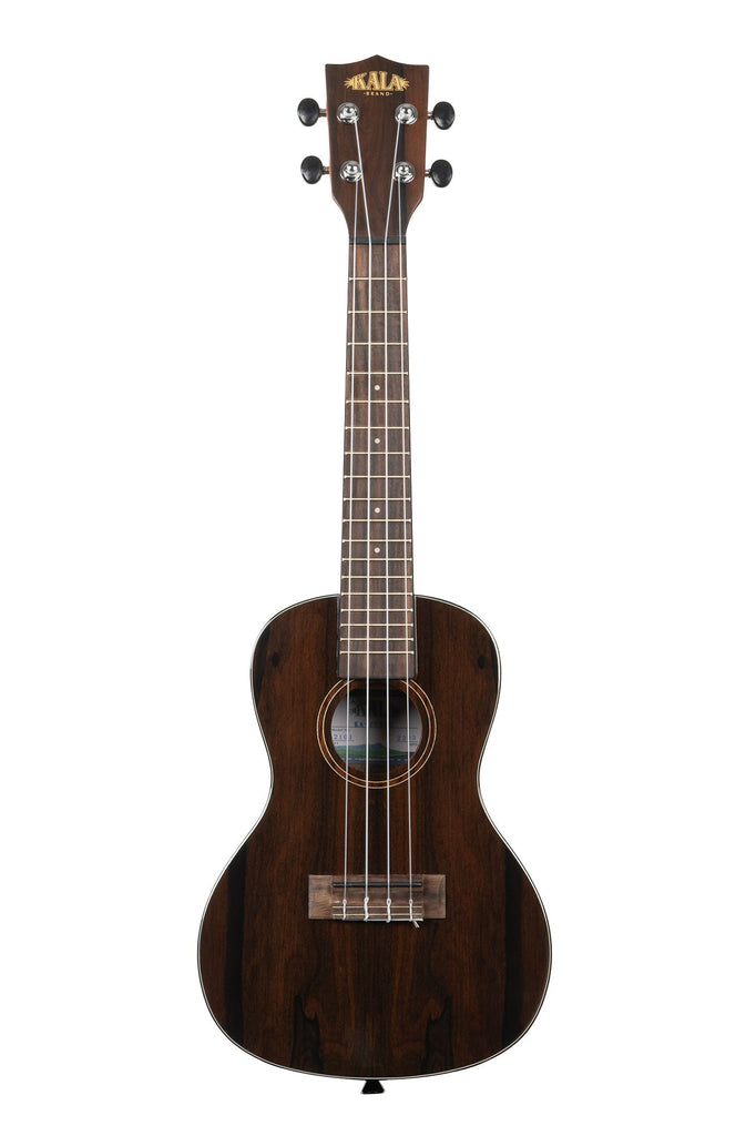 A Ziricote Gloss Concert Ukulele shown at a front angle
