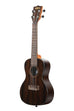 A Ziricote Gloss Concert Ukulele shown at a left angle