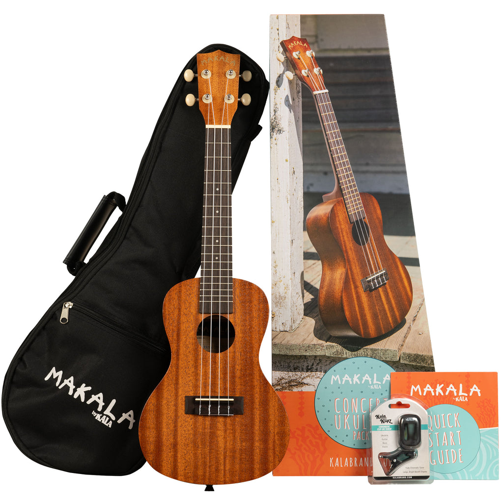 A Makala Concert Ukulele Pack shown as a kit