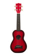 Red Burst Soprano Dolphin Ukulele