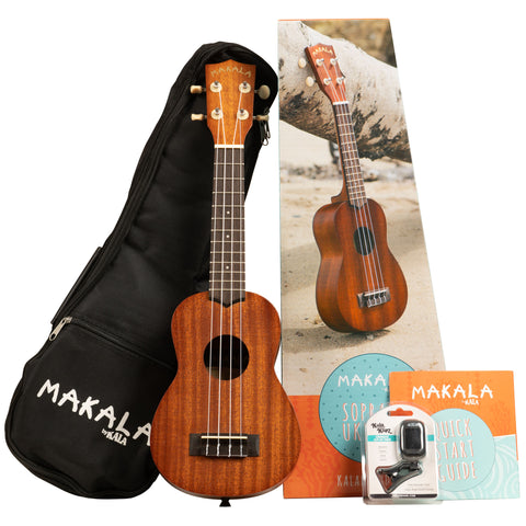 A Makala Soprano Ukulele Pack shown as a kit