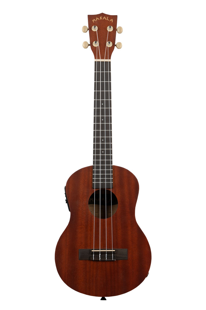 A Makala Tenor Ukulele w/ EQ shown at a front angle