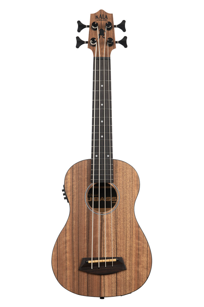 A Pacific Walnut Acoustic-Electric Fretted U•BASS® shown at a front angle