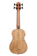 A Quilted Ash Acoustic-Electric Fretted U•BASS® shown at a back angle