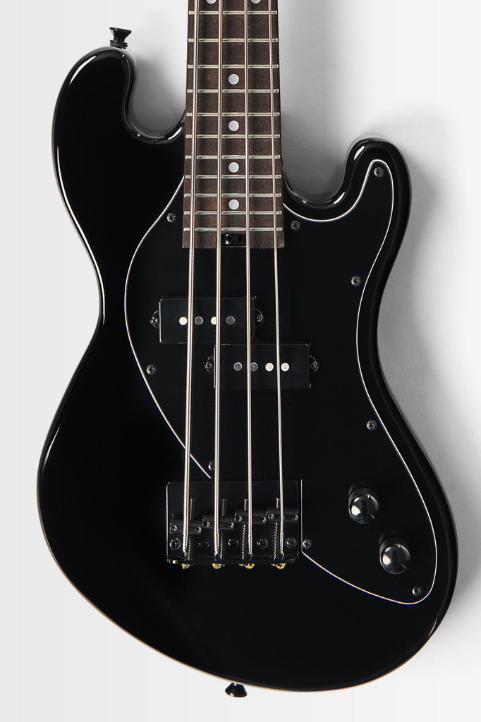 BLEM - Solid Body 4-String Jet Black Fretted U•BASS® — Black Pickguard