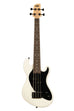 A Solid Body 4-String Sweet Cream Fretted U•BASS® shown at a front angle