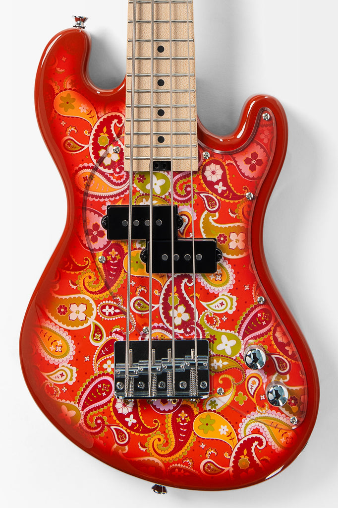 BLEM - Solid Body 4-String Paisley Orange Burst Fretted U•BASS®