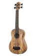 A Spalted Mango Acoustic-Electric Fretted U•BASS® shown at a left angle