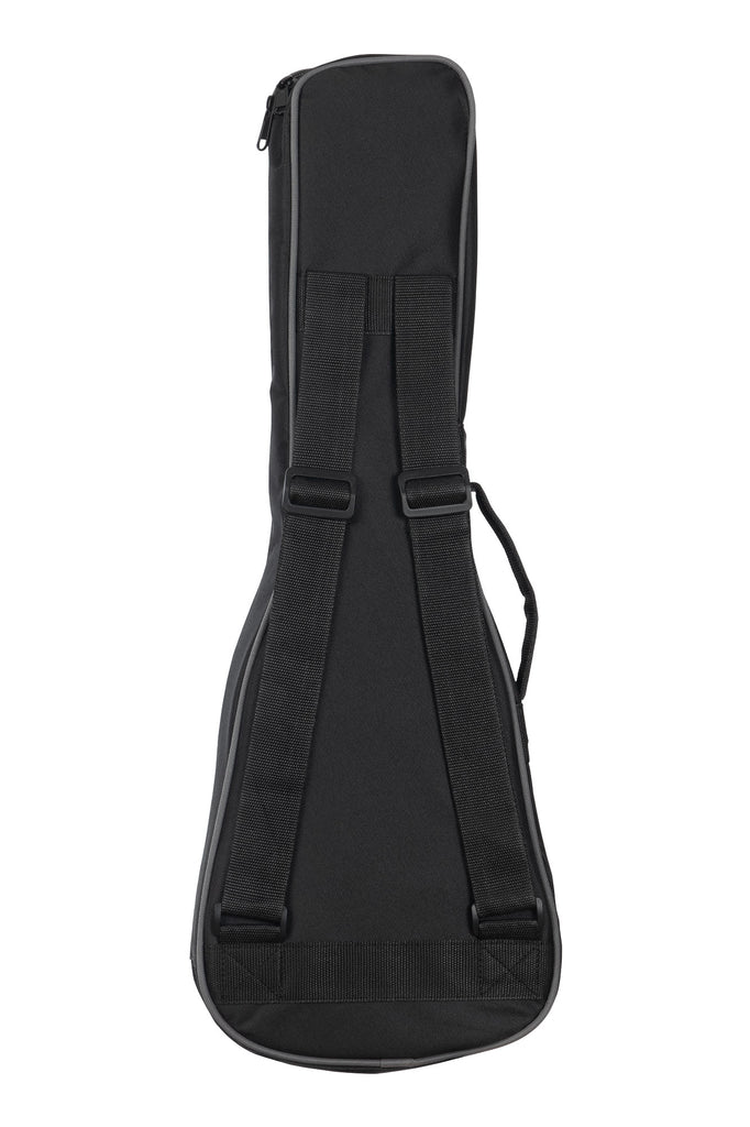 A Courage Mahogany Concert Ukulele shown at a back angle