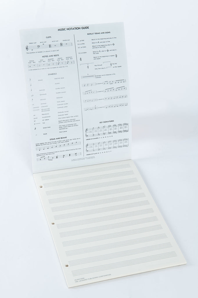 Hal Leonard Deluxe Manuscript Paper Pad
