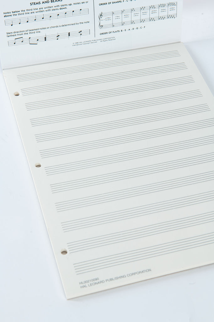 Hal Leonard Deluxe Manuscript Paper Pad