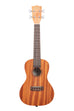 A KA-15C Satin Mahogany Concert Ukulele shown at a front angle