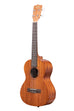 A KA-15T Satin Mahogany Tenor Ukulele shown at a left angle