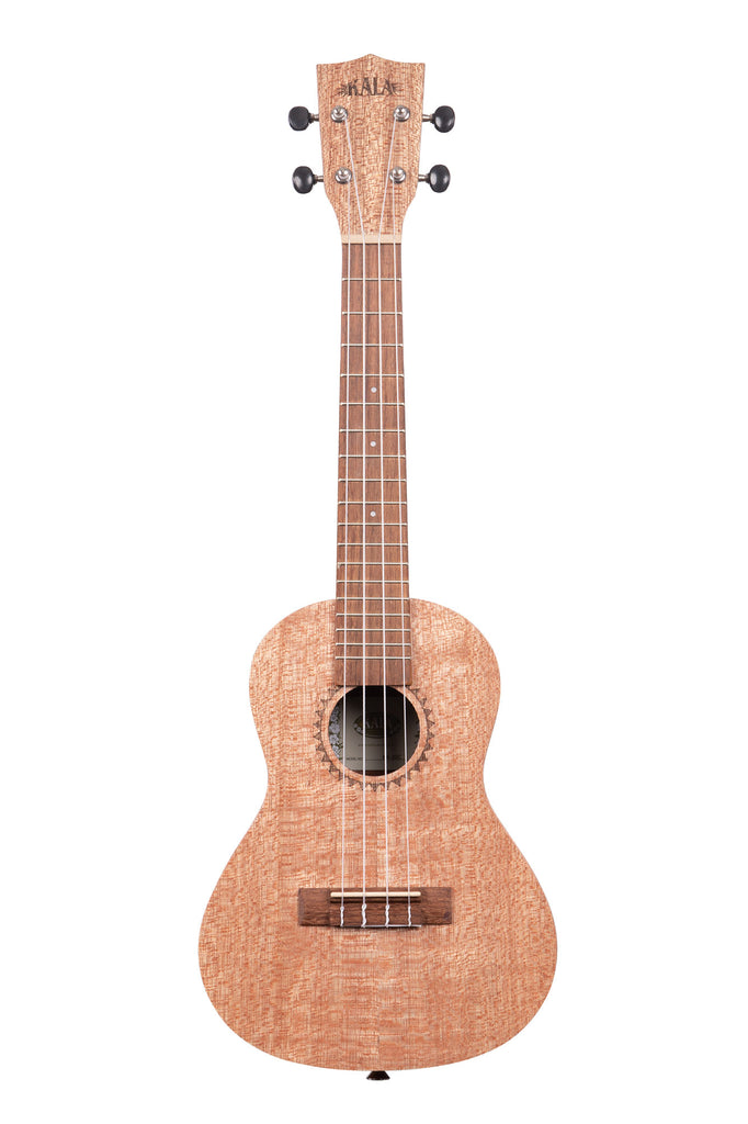 A KA-20C Burled Meranti Concert Ukulele shown at a front angle