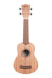 A KA-20S Burled Meranti Soprano Ukulele shown at a front angle