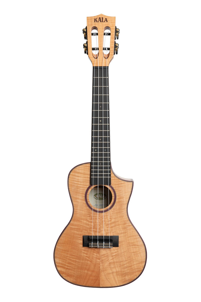 BLEM - Solid Flame Maple Concert Cutaway Ukulele