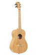 A Bamboo Baritone Ukulele shown at a right angle