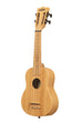 A Bamboo Soprano Ukulele shown at a left angle